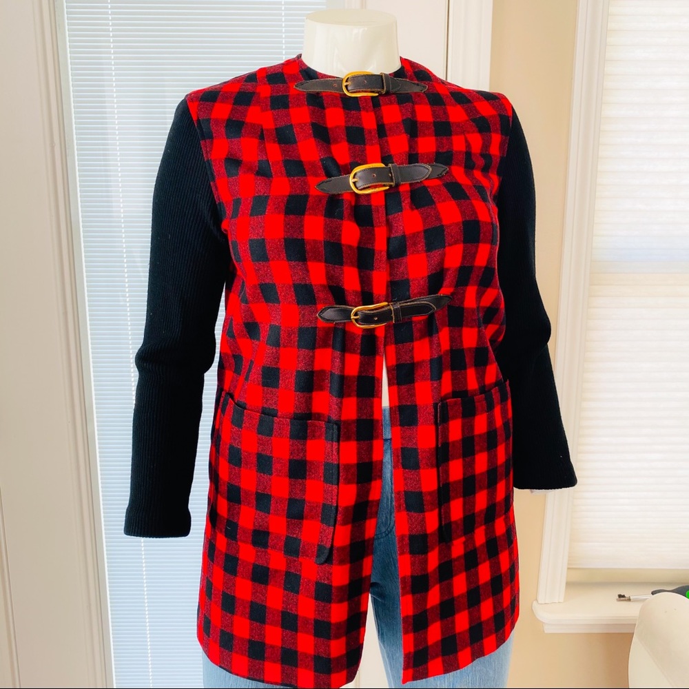 Vintage Junior House Red Buffalo Plaid Jacket - Picture 4 of 12